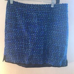 J.Crew Blue Wool Blend Skirt Women’s Size 6